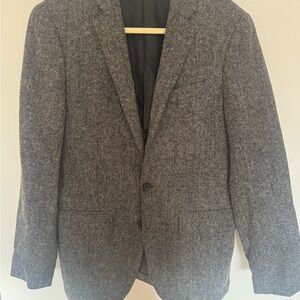 J Crew Ludlow Gray Herringbone Men's Wool Blazer